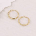 Candongas De Oro 18K Agujas