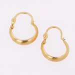 Candongas De Oro 18K Tubulares - Imagen 2
