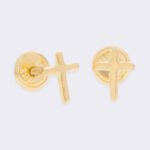 Topos De Oro 18K Cruz Delgado Mini - Image 2