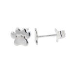 Aretes De Plata 925 Topos Huella De Perro 0,9Gr Mariposa