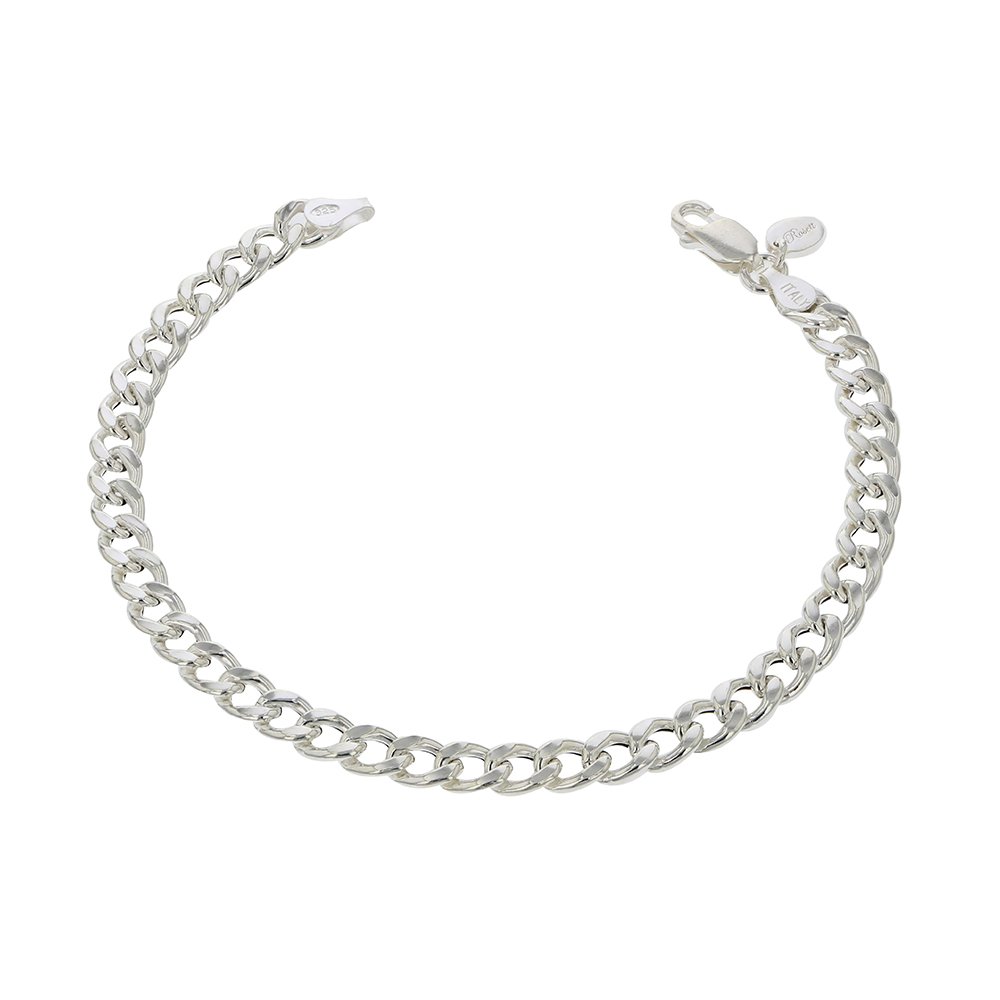 1160400.jpg Pulsera de Plata 925 Groumet Mediano 20Cm Cierre Mosqueton 3,3Gr - Imagen 1