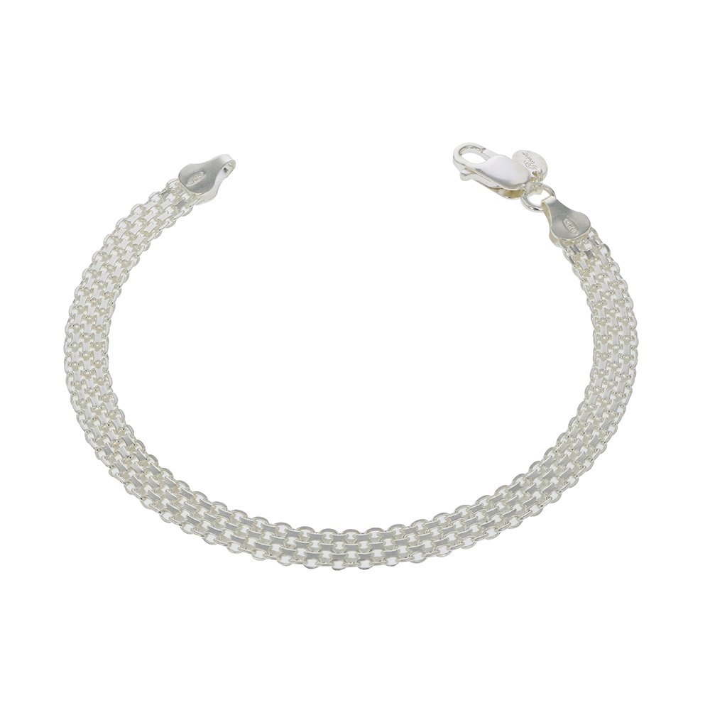 1160401.jpg Pulsera de Plata 925 Bismark 20Cm Cierre Mosqueton 6,6Gr - Imagen 1