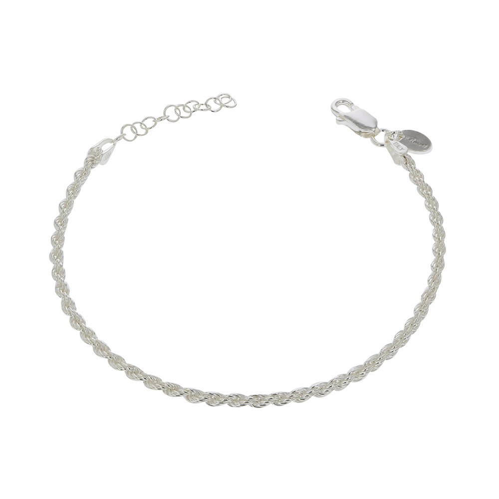 1160407.jpg Pulsera de Plata 925 Tourbillon Delgado 20Cm Cierre Mosqueton 4,5Gr - Imagen 1