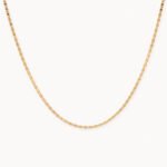 Cadena De Oro 18K Escalera