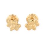 Topos De Oro 18K Abeja Con Broche De Seguridad