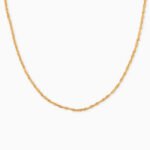 Cadena De Oro 18K Tejido Singapur