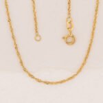 Cadena De Oro 18K Tejido Singapur - Imagen 2