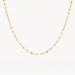 Cadena De Oro 18K Criss Cross