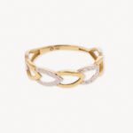 Anillo De Oro 18K Pétalos Dos Oros