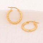 Candongas De Oro 18K Melcocha - Imagen 2