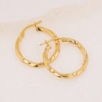 Candongas De Oro 18K Melcocha - Imagen 2