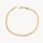 Pulsera De Oro 18K Eslabón Seguido