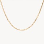 Cadena De Oro 18K Eslabón Seguido