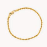 Pulsera De Oro 18k Lazo