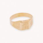 Anillo De Oro 18K Cruz Cuadrado