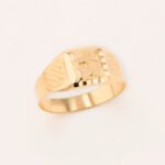 Anillo De Oro 18K Cruz Cuadrado - Imagen 2