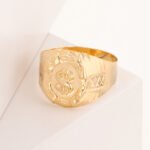 Anillo De Oro 18K Signo Dólar - Imagen 2
