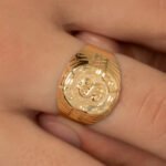 Anillo De Oro 18K Signo Dólar - Imagen 3