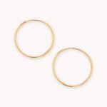 Candongas De Oro 18k Agujas
