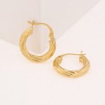 Candongas De Oro 18K Melcocha - Imagen 2